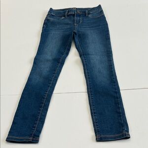 GAP Girls Dark Wash Stretch Jean Leggings Barely Worn Back Pockets Denim